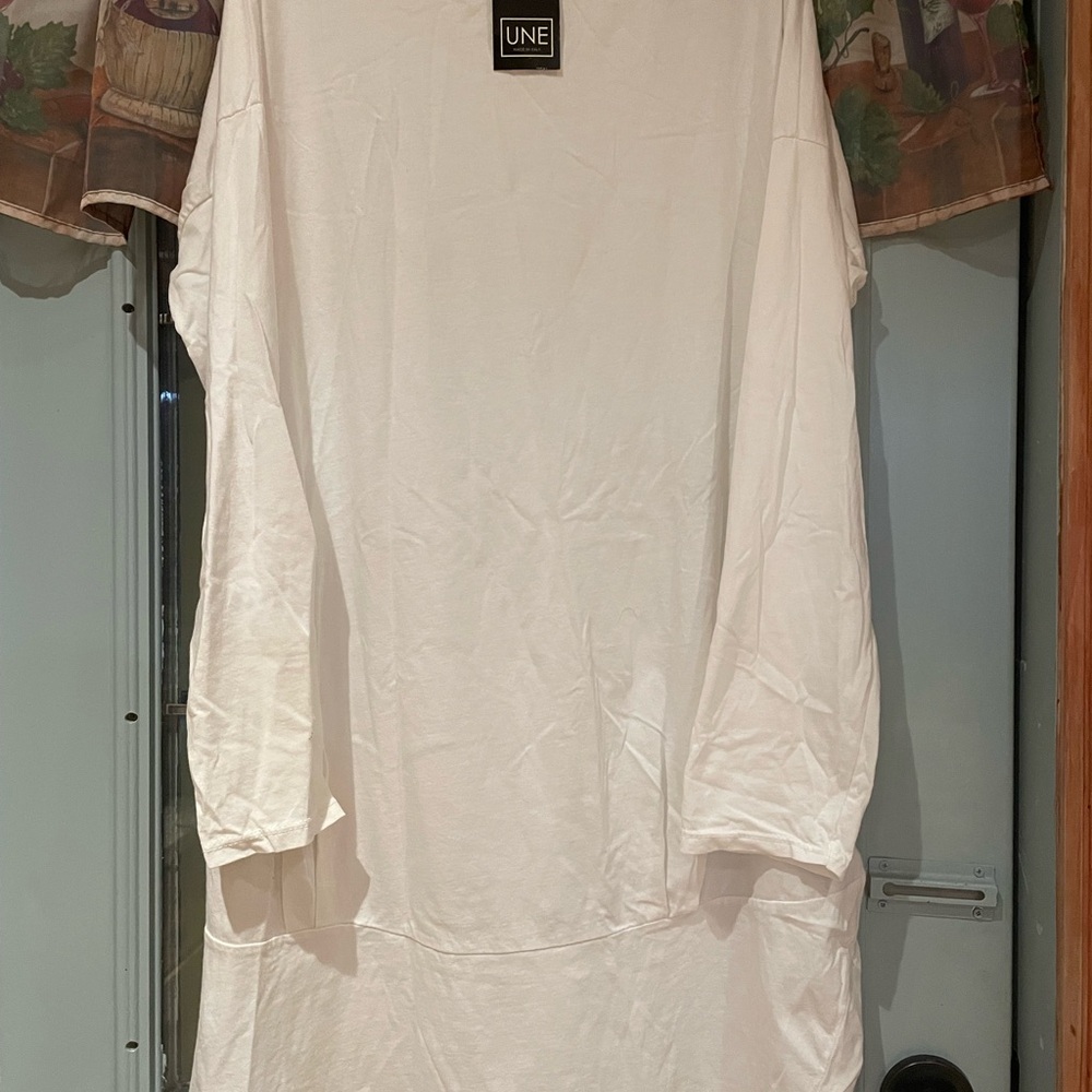 Women white midi dress.